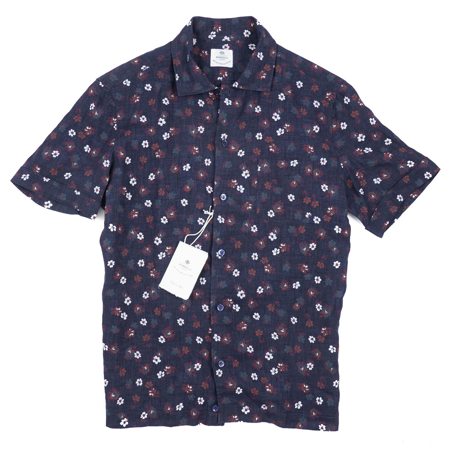 Luigi Borrelli Floral Print Linen Shirt - Top Shelf Apparel