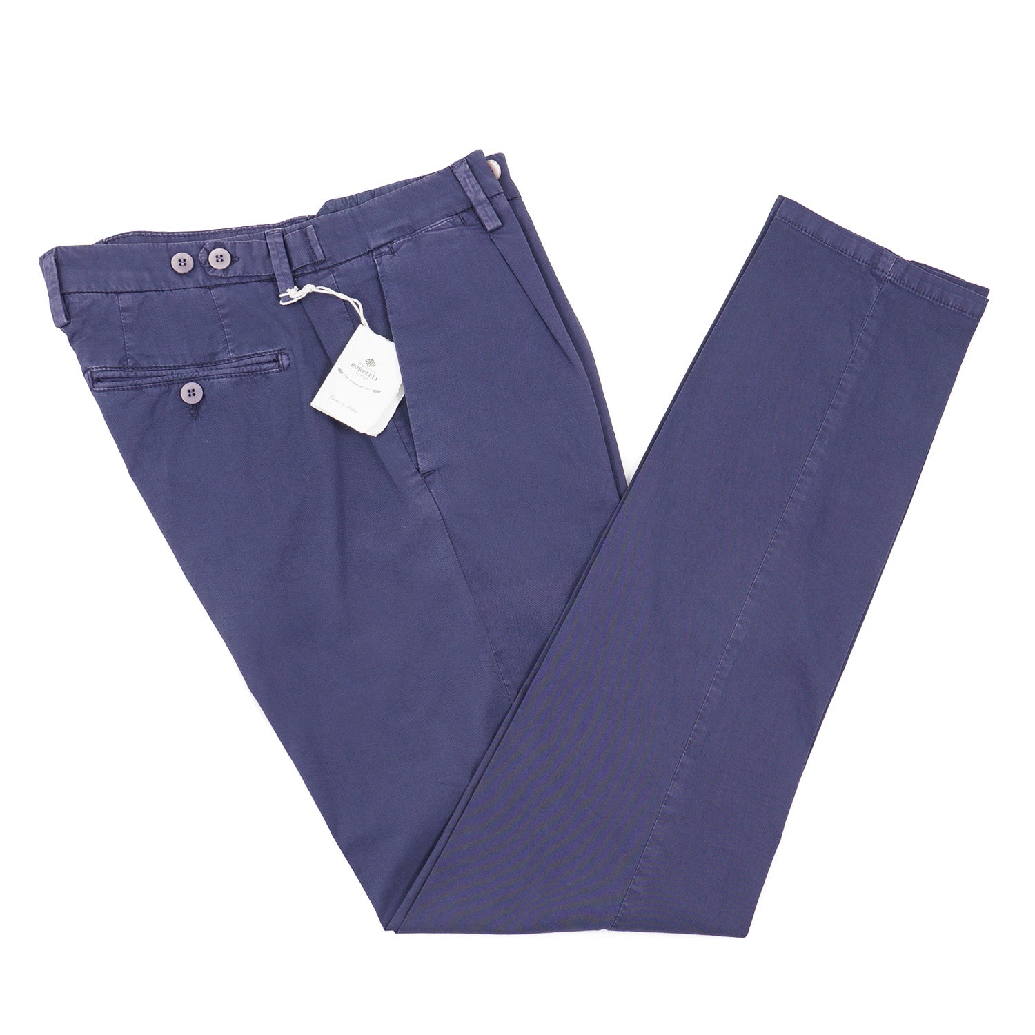 Luigi Borrelli Slim-Fit Cotton Pants - Top Shelf Apparel