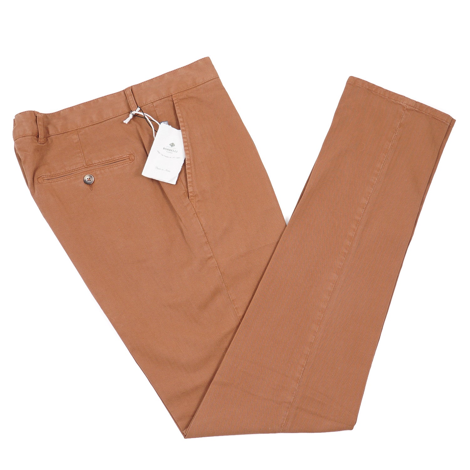 Luigi Borrelli Herringbone Cotton Pants - Top Shelf Apparel