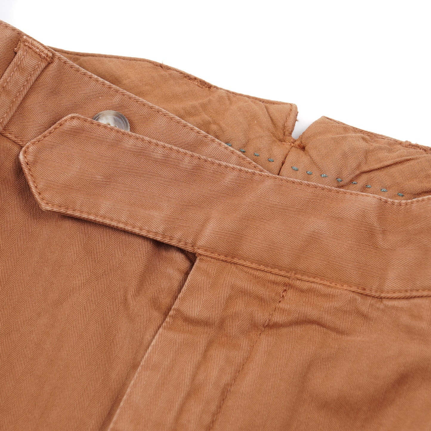 Luigi Borrelli Herringbone Cotton Pants - Top Shelf Apparel