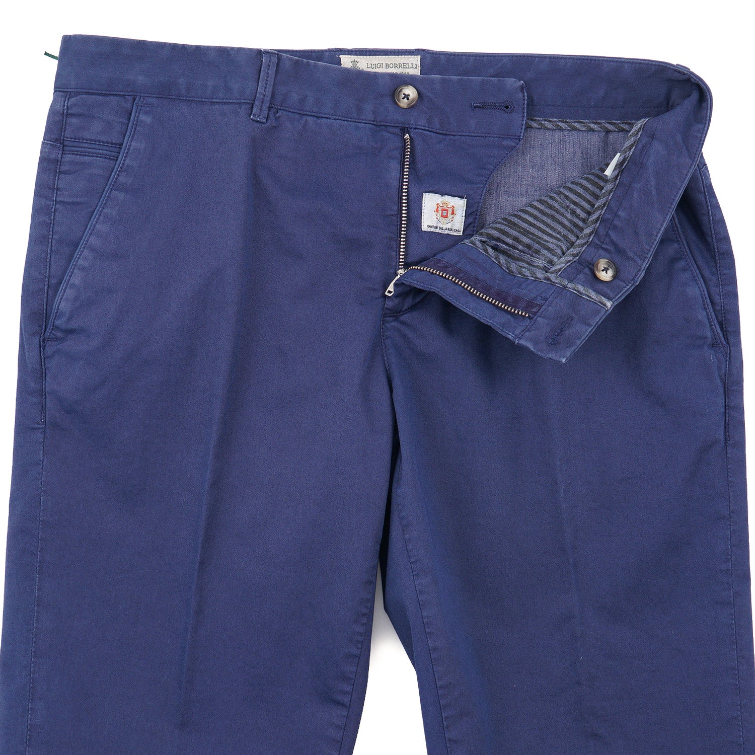 Luigi Borrelli Slim-Fit Cotton Pants - Top Shelf Apparel