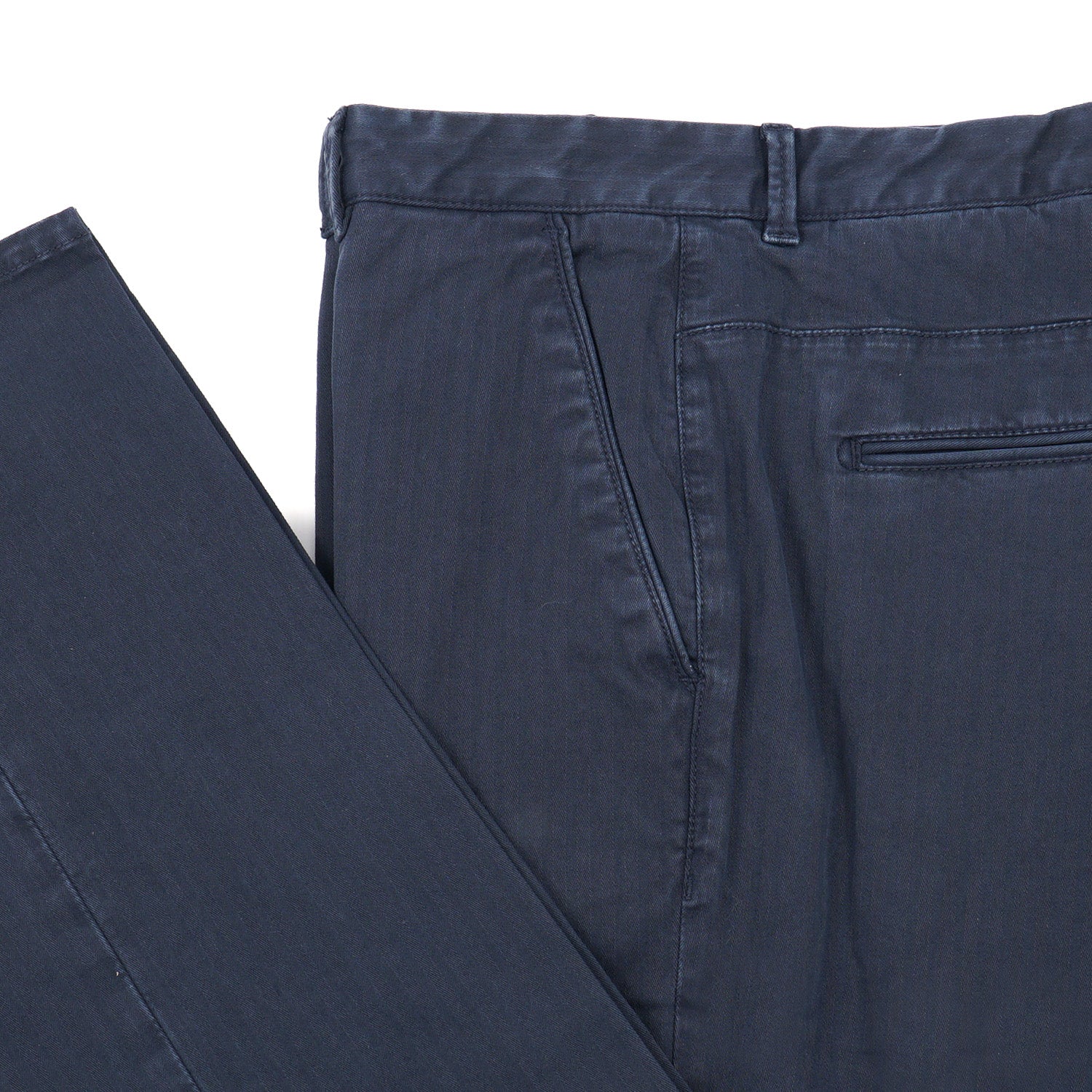 Luigi Borrelli Herringbone Cotton Pants - Top Shelf Apparel