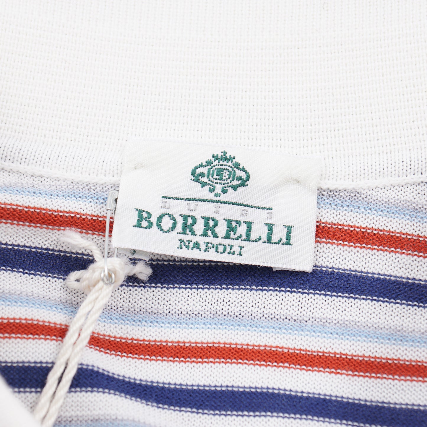 Luigi Borrelli Striped Cotton Polo Shirt - Top Shelf Apparel