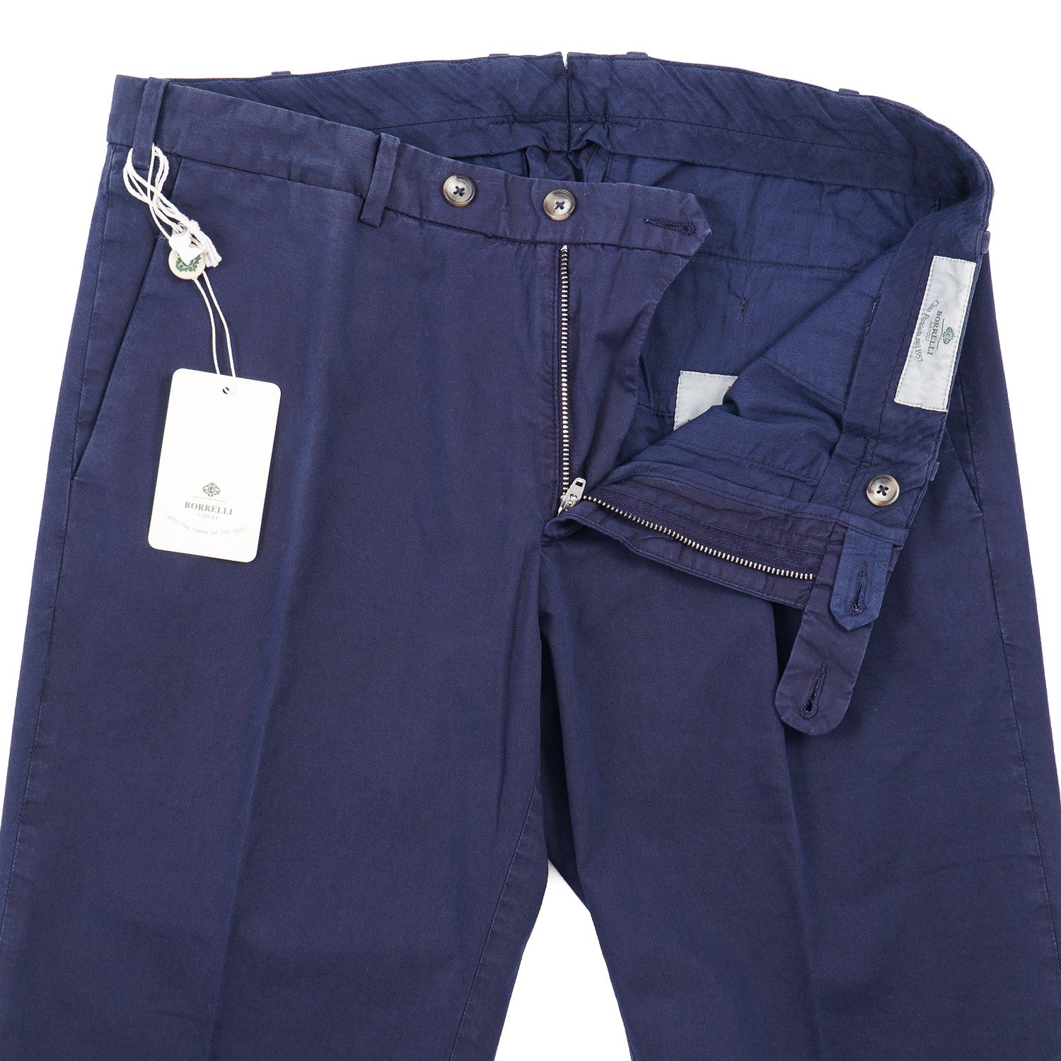 Luigi Borrelli Slim-Fit Cotton Pants - Top Shelf Apparel