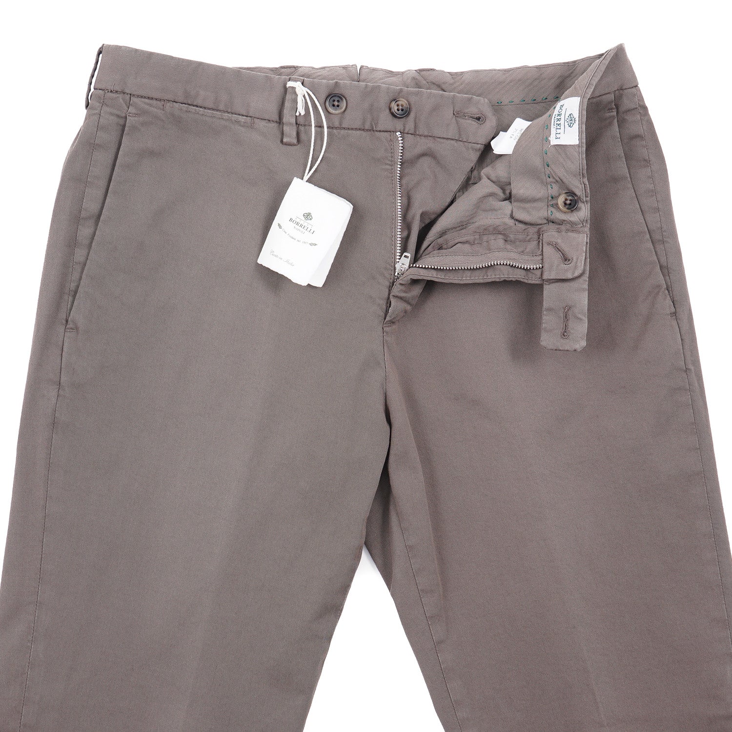 Luigi Borrelli Stretch Twill Cotton Pants - Top Shelf Apparel