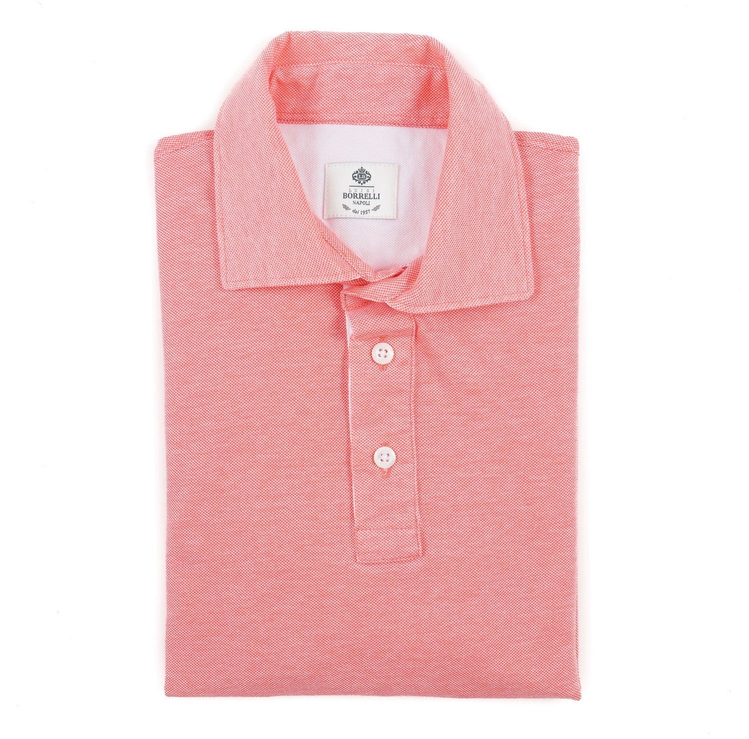 Luigi Borrelli Pique Knit Cotton Polo Shirt - Top Shelf Apparel