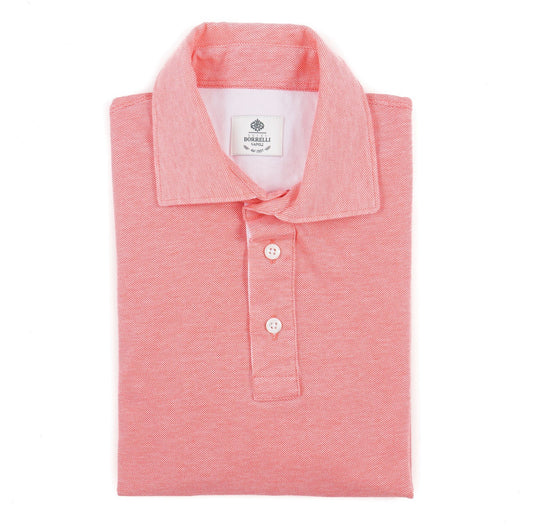 Luigi Borrelli Pique Knit Cotton Polo Shirt - Top Shelf Apparel