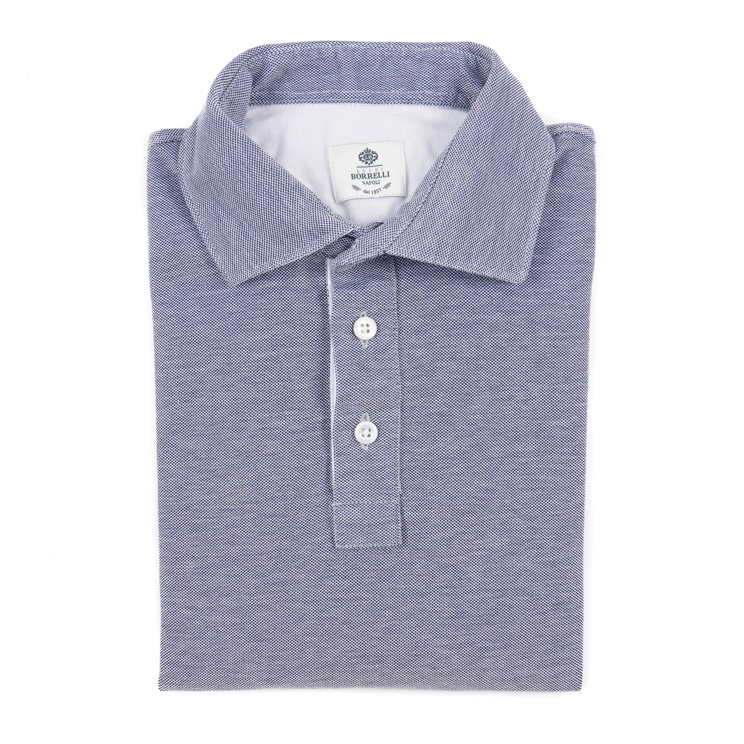 Luigi Borrelli Pique Knit Cotton Polo Shirt - Top Shelf Apparel