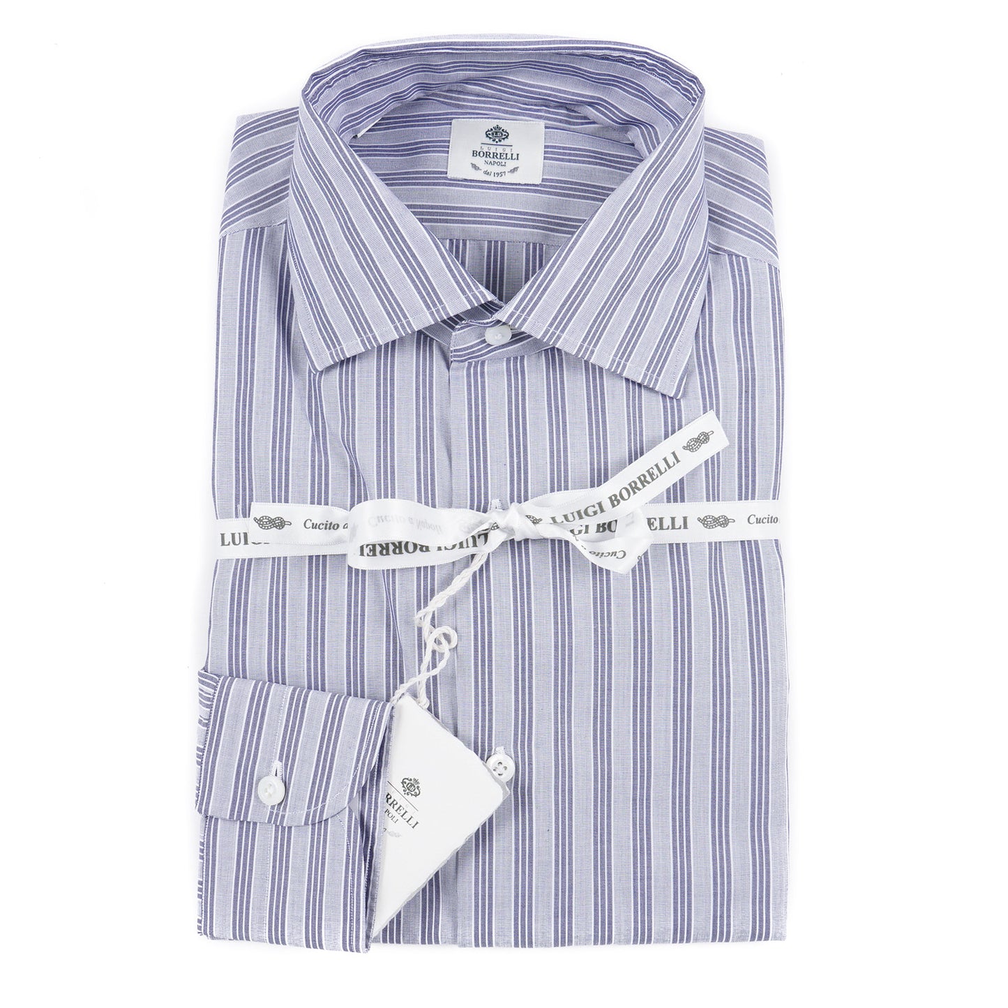 Luigi Borrelli Regular-Fit Cotton Dress Shirt - Top Shelf Apparel