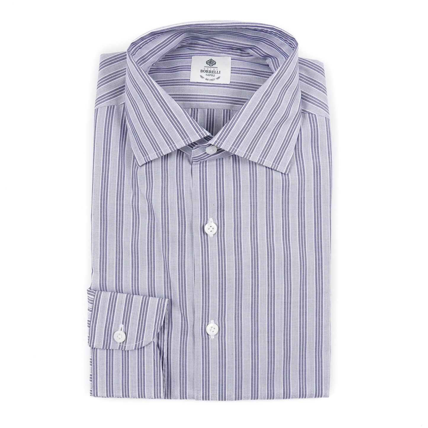 Luigi Borrelli Regular-Fit Cotton Dress Shirt - Top Shelf Apparel