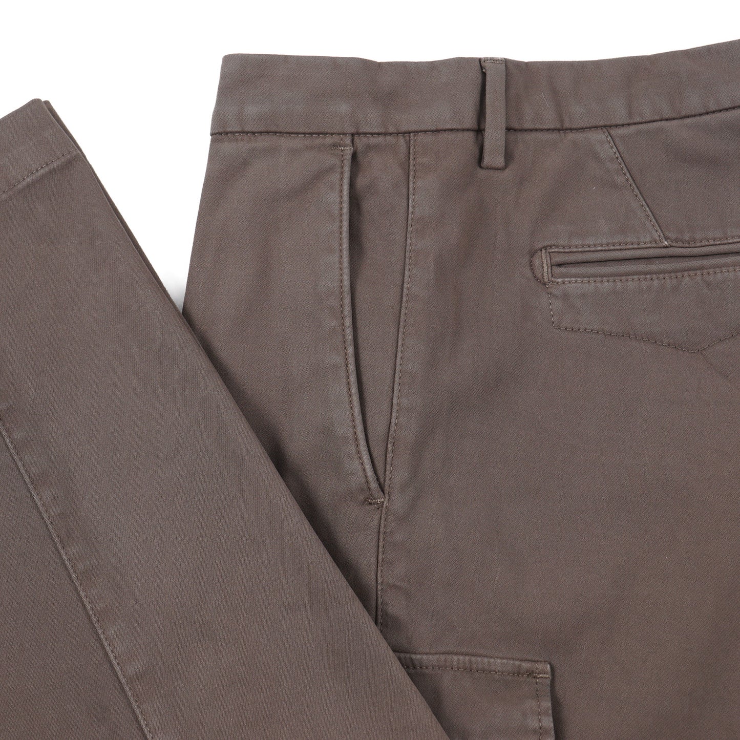 Luigi Borrelli Twill Cotton Pants with Cargo Pockets - Top Shelf Apparel