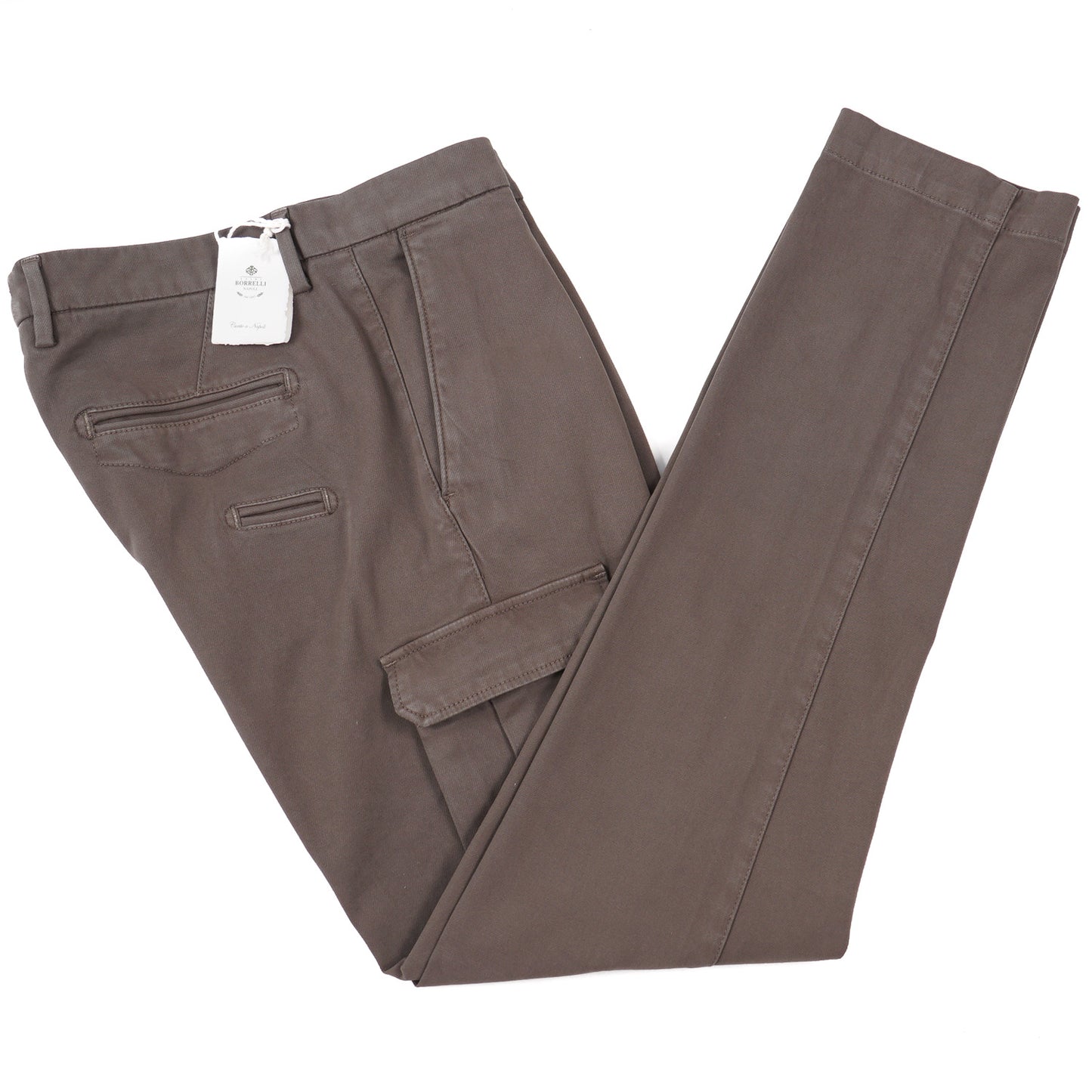 Luigi Borrelli Twill Cotton Pants with Cargo Pockets - Top Shelf Apparel