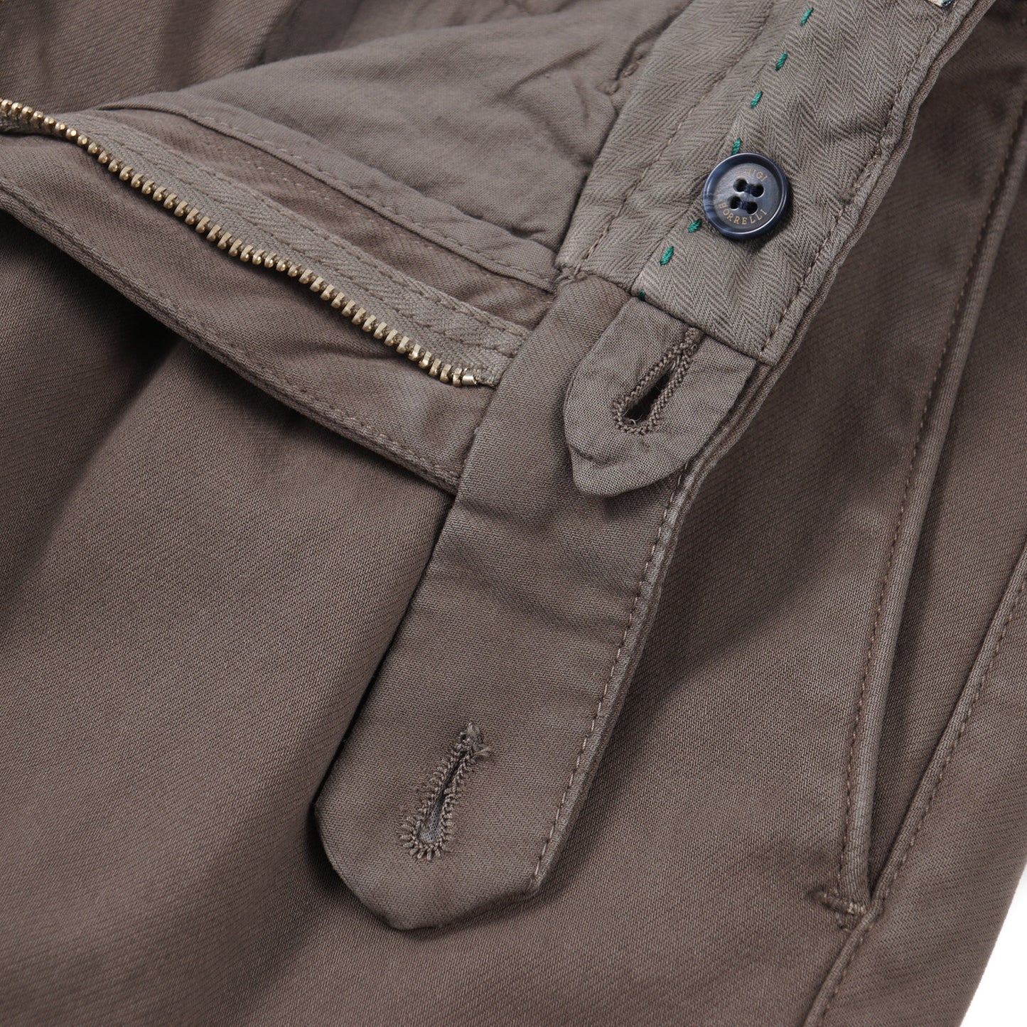 Luigi Borrelli Twill Cotton Pants with Cargo Pockets - Top Shelf Apparel