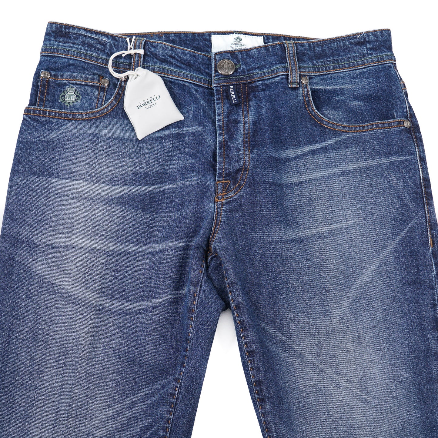 Luigi Borrelli Slim-Fit Denim Jeans - Top Shelf Apparel