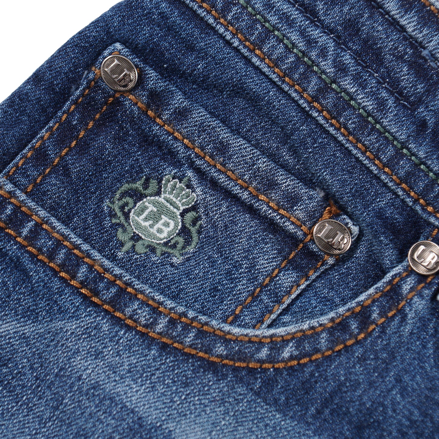 Luigi Borrelli Slim-Fit Denim Jeans - Top Shelf Apparel