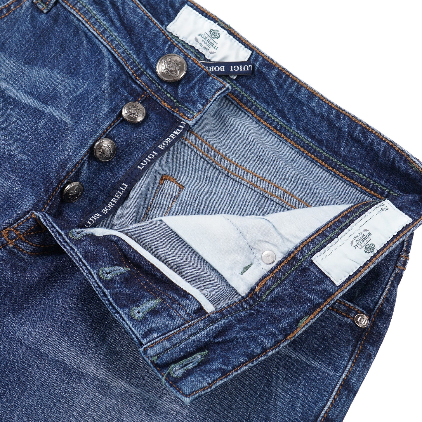 Luigi Borrelli Slim-Fit Denim Jeans - Top Shelf Apparel