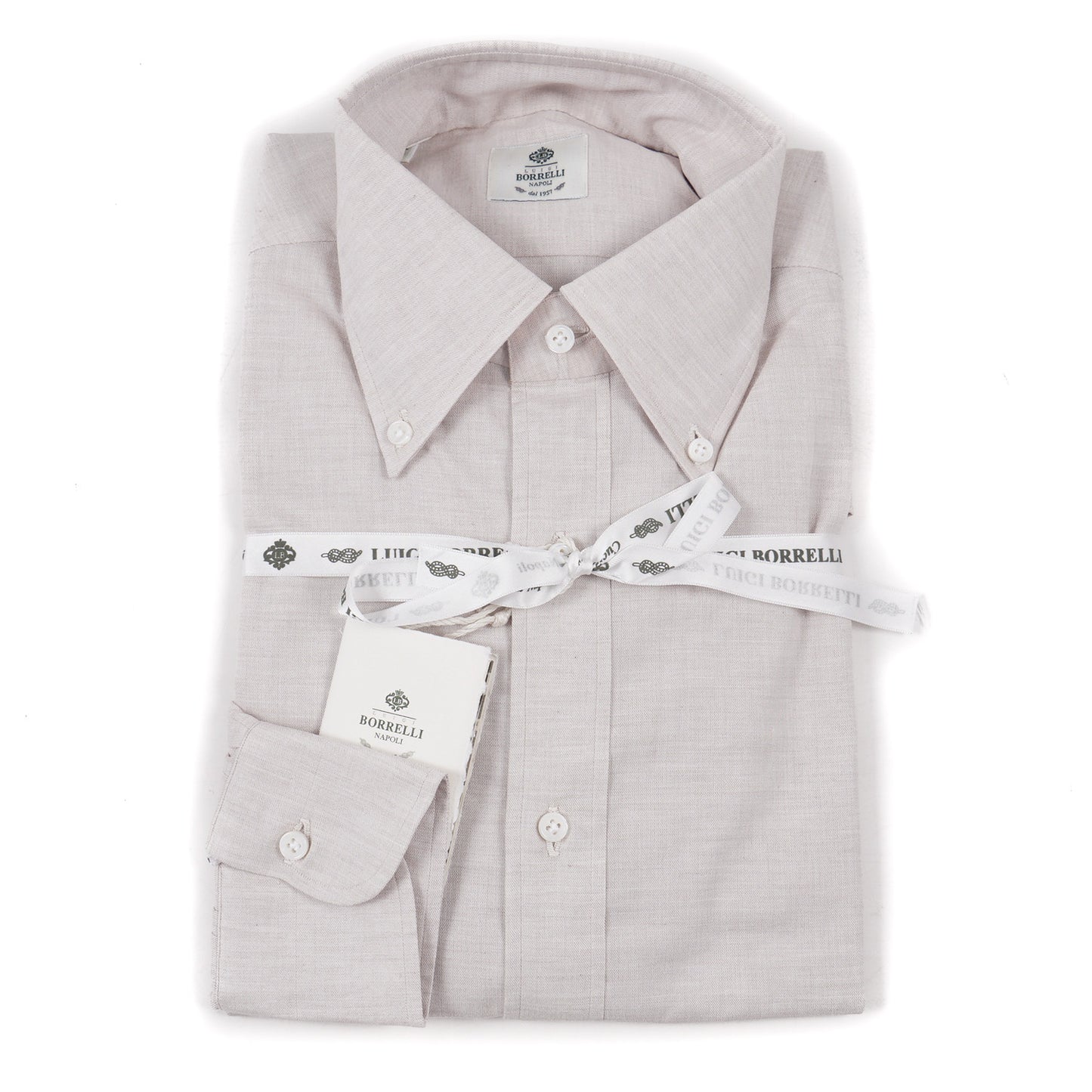 Luigi Borrelli Regular-Fit Cotton Dress Shirt - Top Shelf Apparel