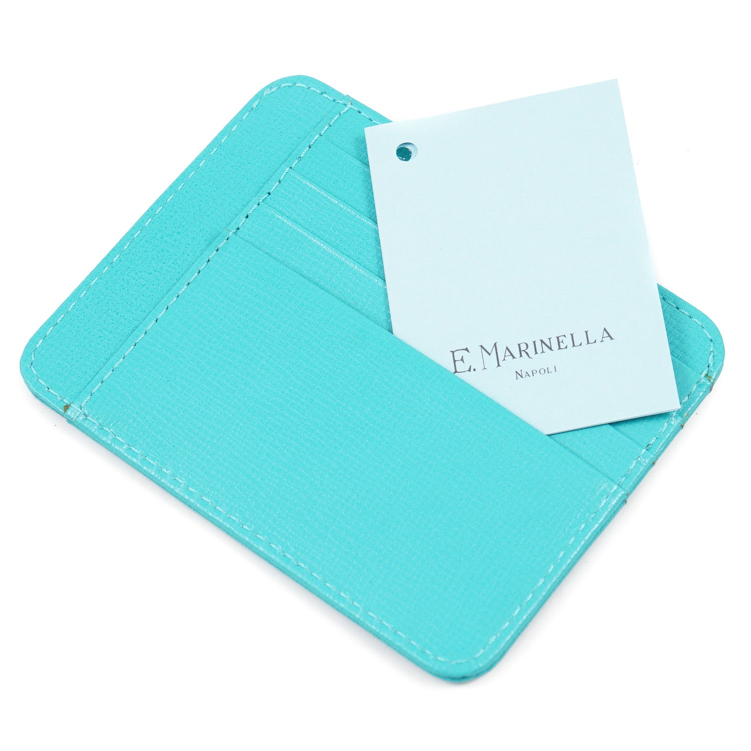 E.Marinella Credit Card Holder in Saffiano Leather - Top Shelf Apparel
