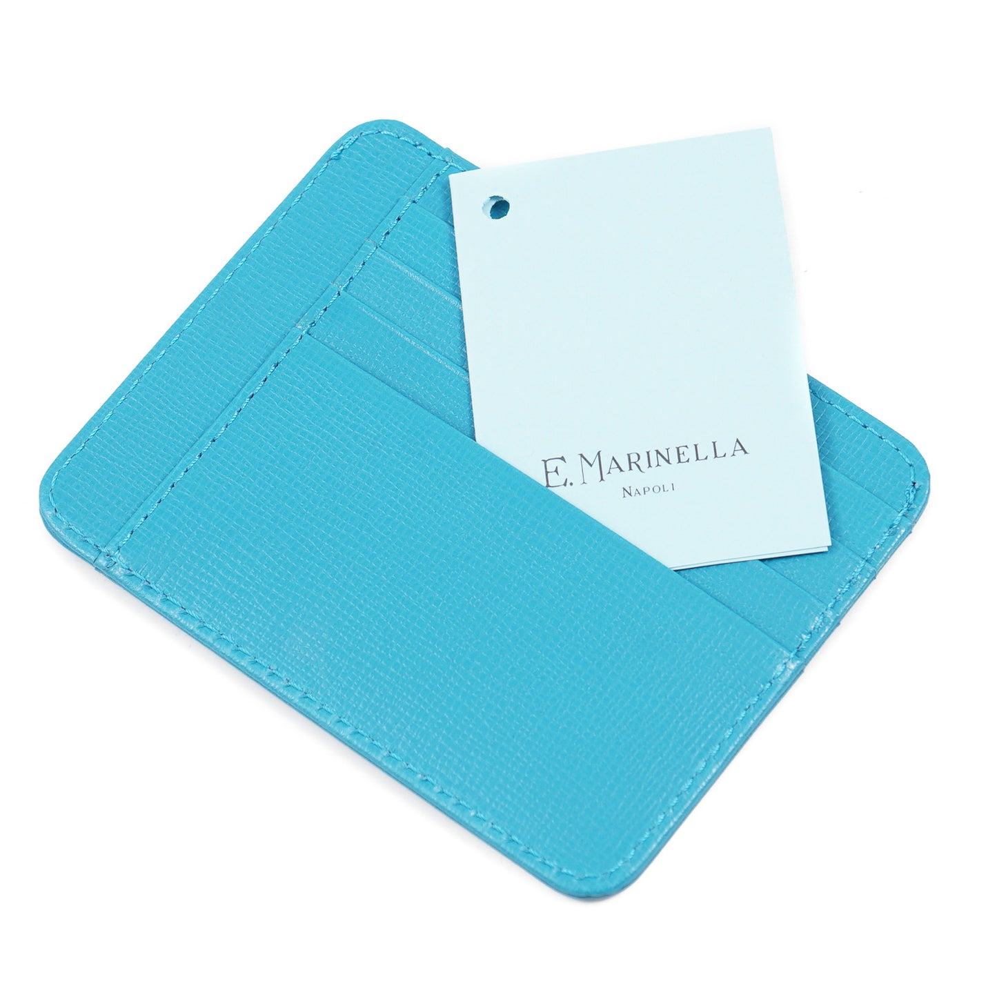 E.Marinella Credit Card Holder in Saffiano Leather - Top Shelf Apparel