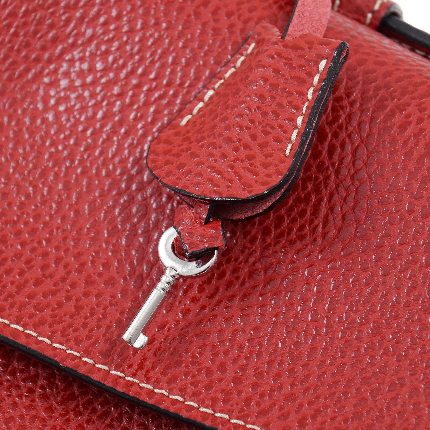 E.Marinella Slim Briefcase in Pebbled Leather - Top Shelf Apparel