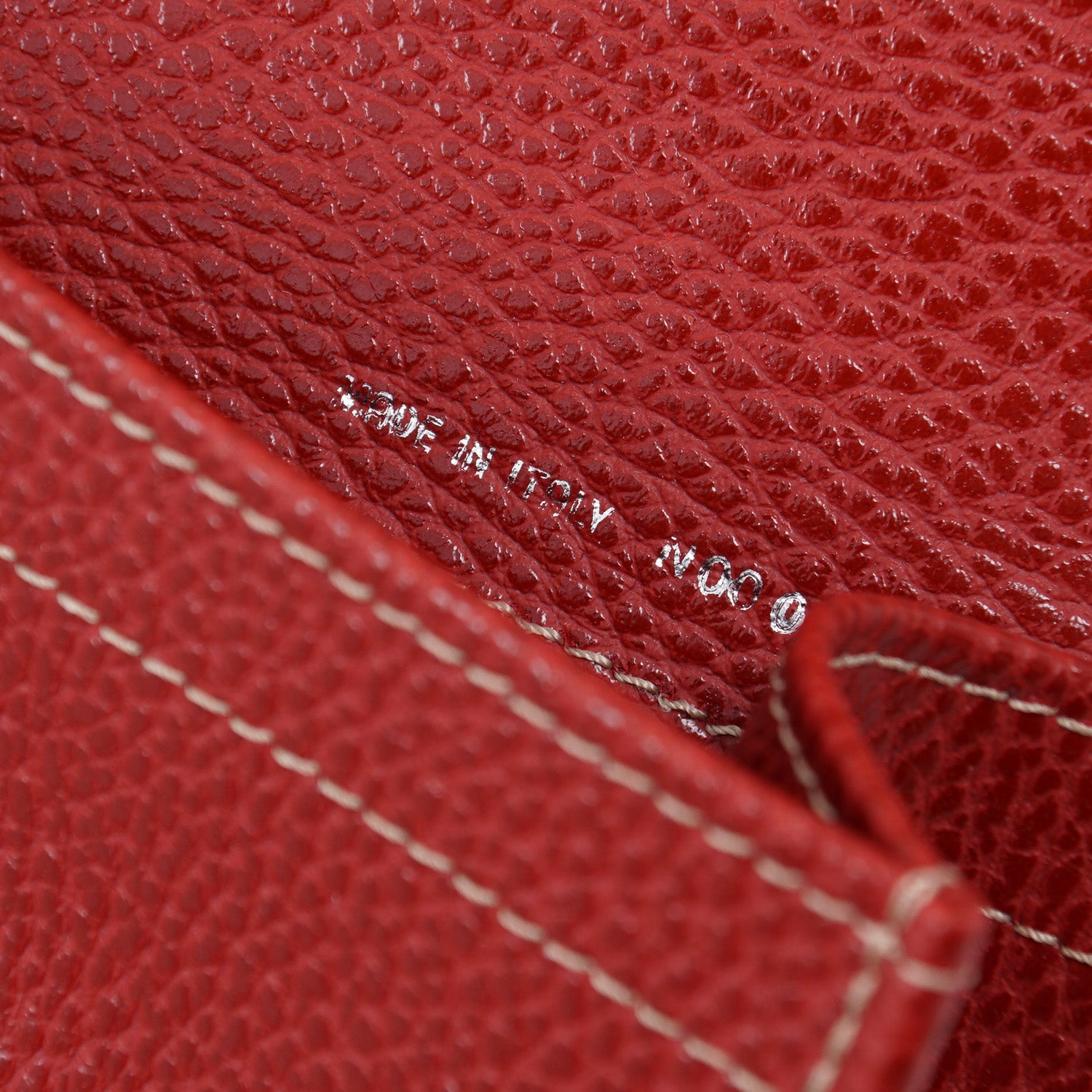 E.Marinella Slim Briefcase in Pebbled Leather - Top Shelf Apparel