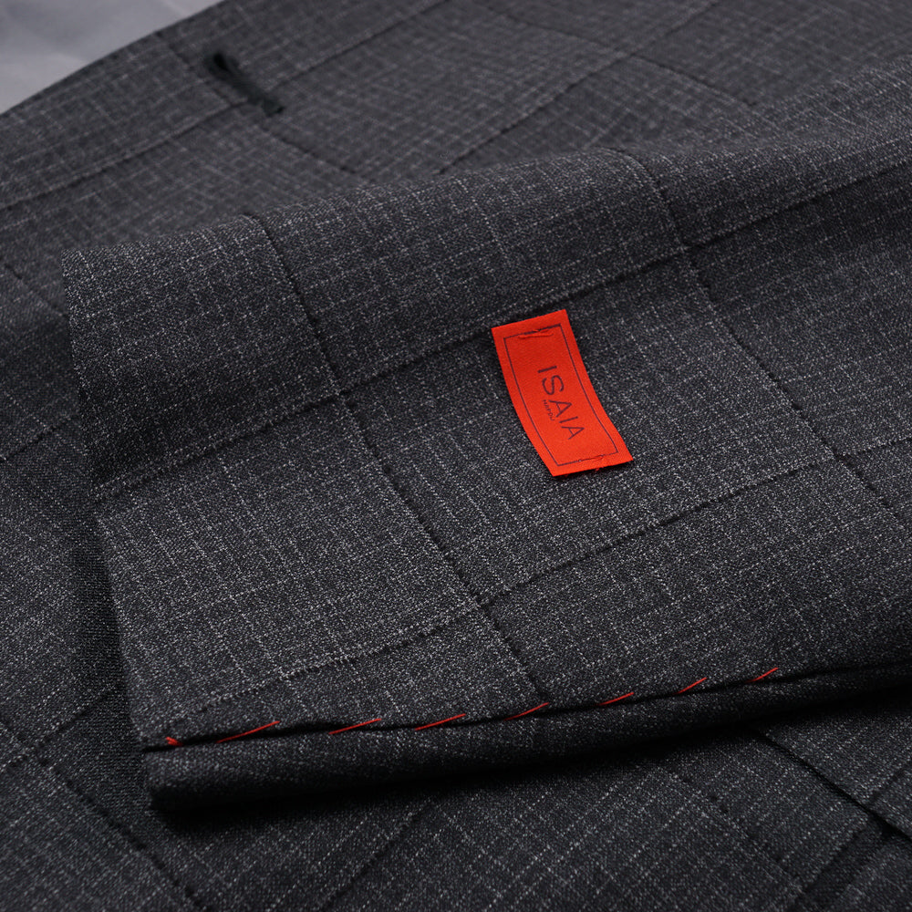 Isaia Gray Check Super 140s Wool Suit - Top Shelf Apparel