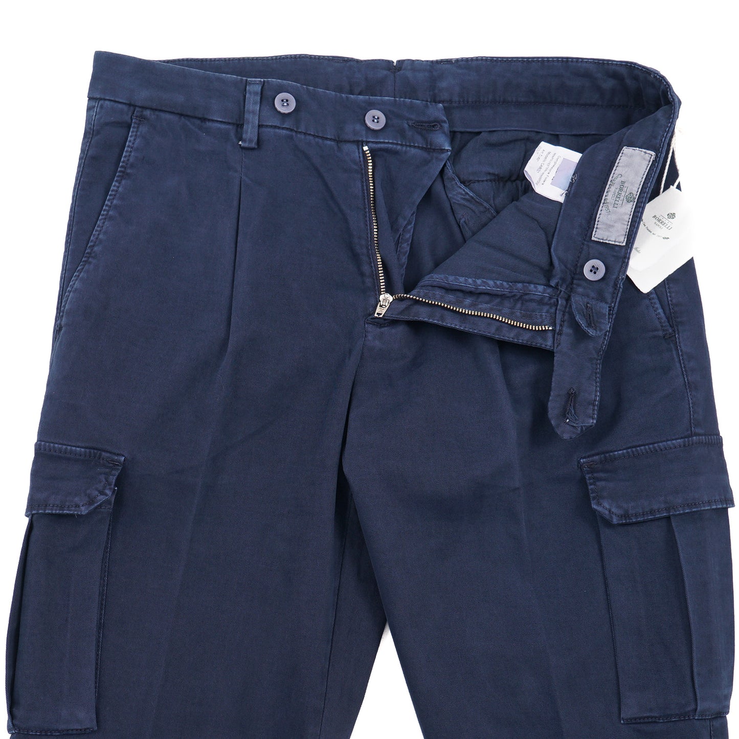 Luigi Borrelli Cotton Pants with Cargo Pockets - Top Shelf Apparel