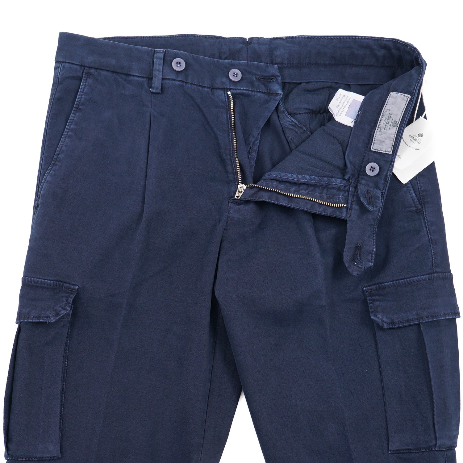 Luigi Borrelli Cotton Pants with Cargo Pockets - Top Shelf Apparel