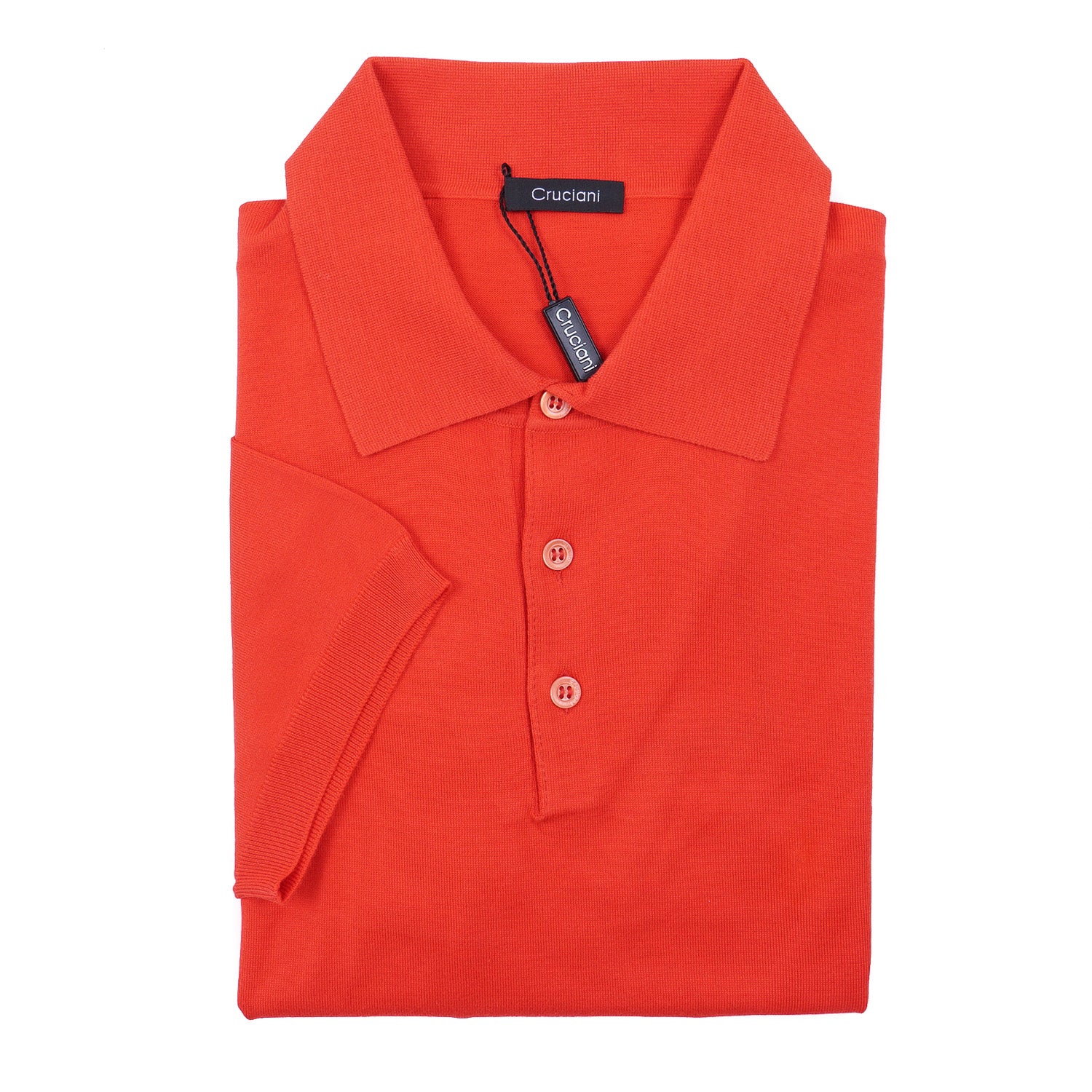 Cruciani Short-Sleeve Knit Cotton Polo - Top Shelf Apparel