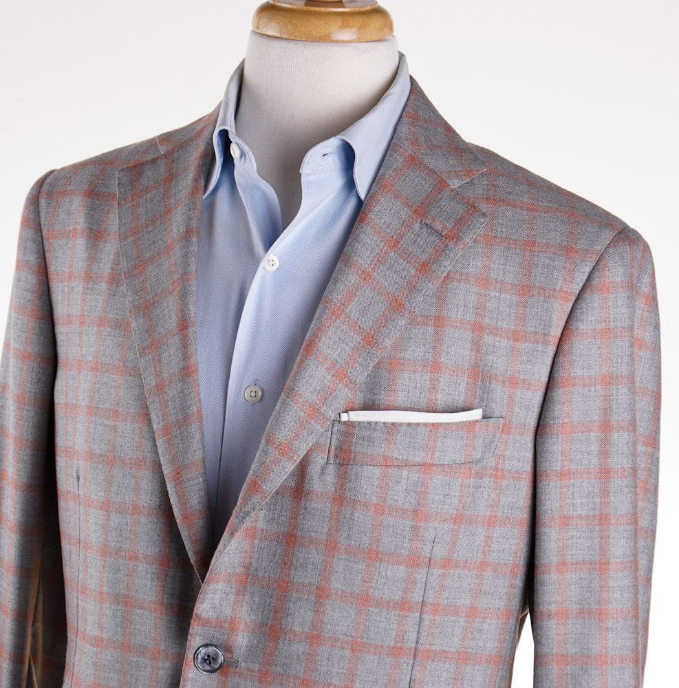 Belvest Gray Check Cashmere-Silk Sport Coat - Top Shelf Apparel