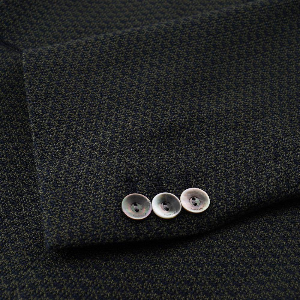 Boglioli Green and Navy Knit Cotton Sport Coat - Top Shelf Apparel