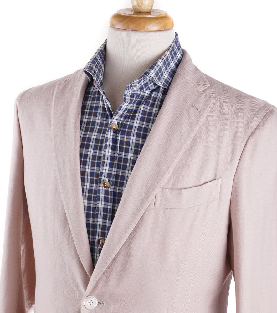 Boglioli Cashmere Sport Coat in Sand Pink Herringbone - Top Shelf Apparel
