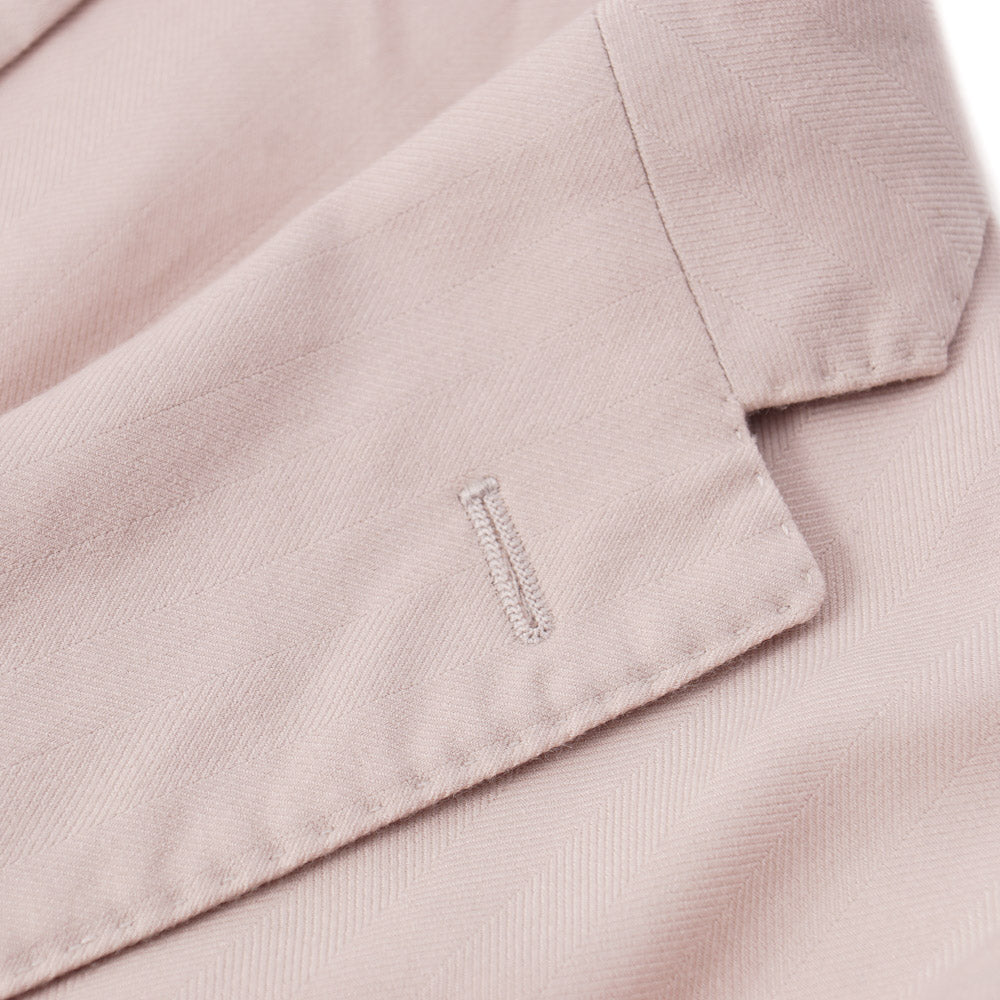 Boglioli Cashmere Sport Coat in Sand Pink Herringbone - Top Shelf Apparel