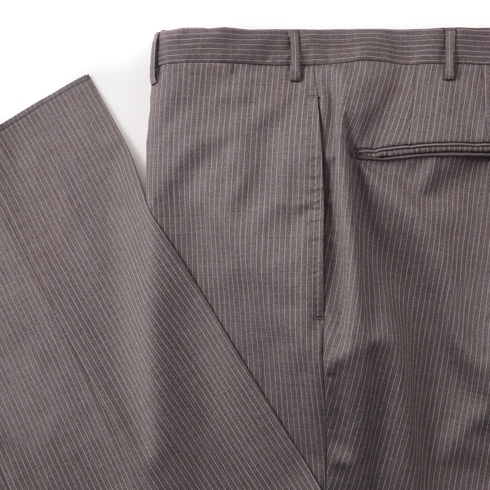 Boglioli Dove Brown Striped Wool Suit - Top Shelf Apparel