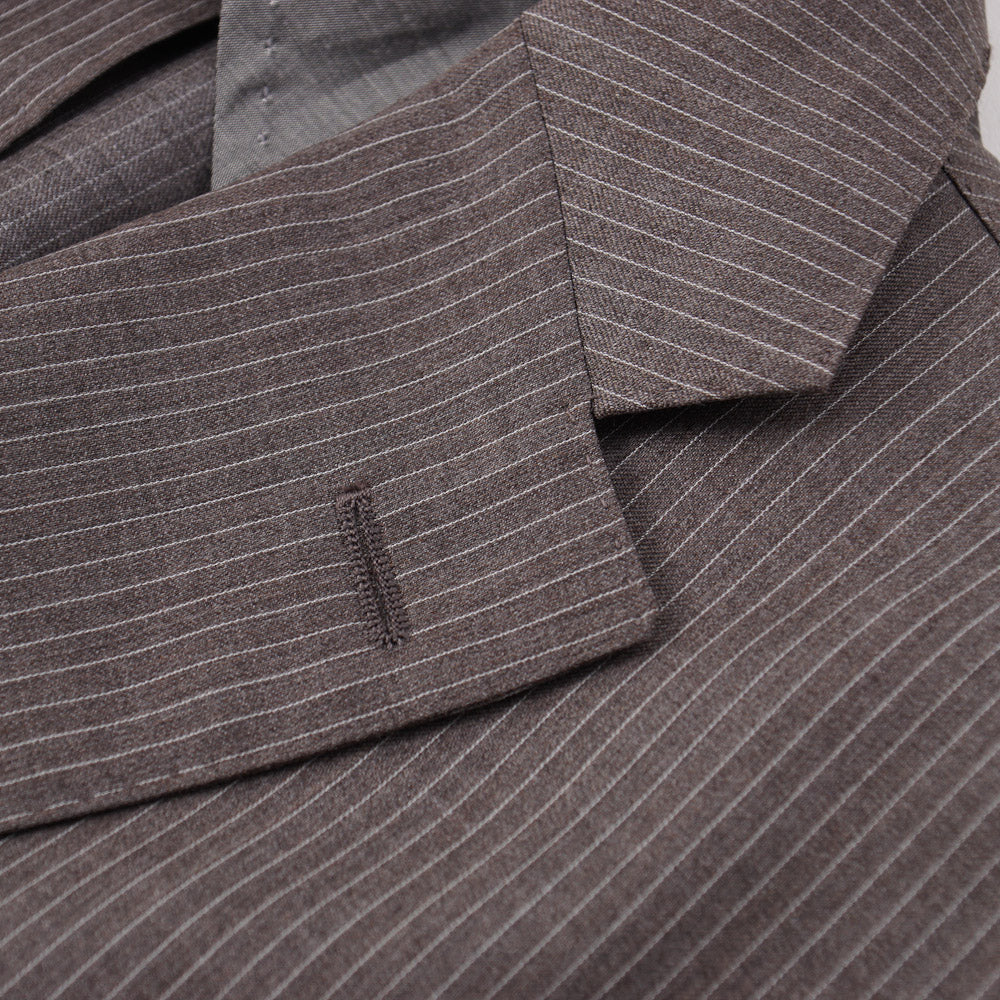 Boglioli Dove Brown Striped Wool Suit - Top Shelf Apparel