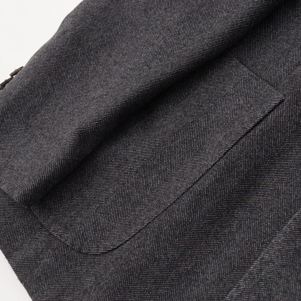 Boglioli Cashmere Sport Coat in Gray Herringbone - Top Shelf Apparel