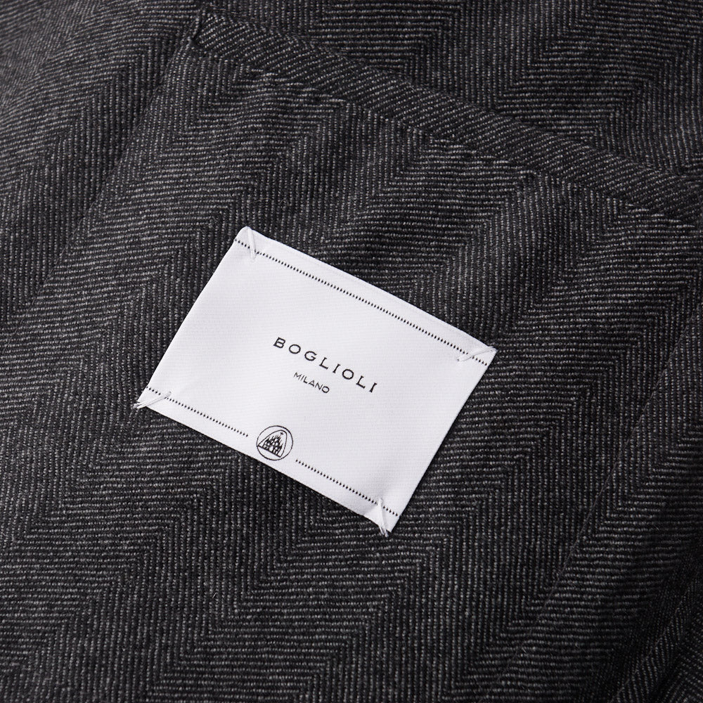 Boglioli Cashmere Sport Coat in Gray Herringbone - Top Shelf Apparel