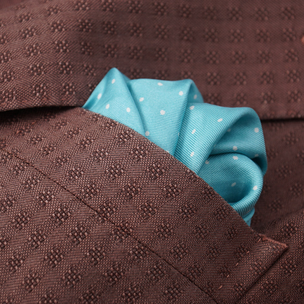 Boglioli Wool Sport Coat in Brick Red Jacquard - Top Shelf Apparel