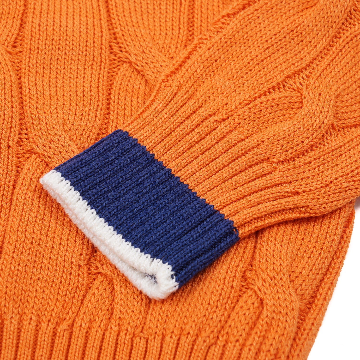 Luigi Borrelli Cable Knit Cotton Sweater - Top Shelf Apparel