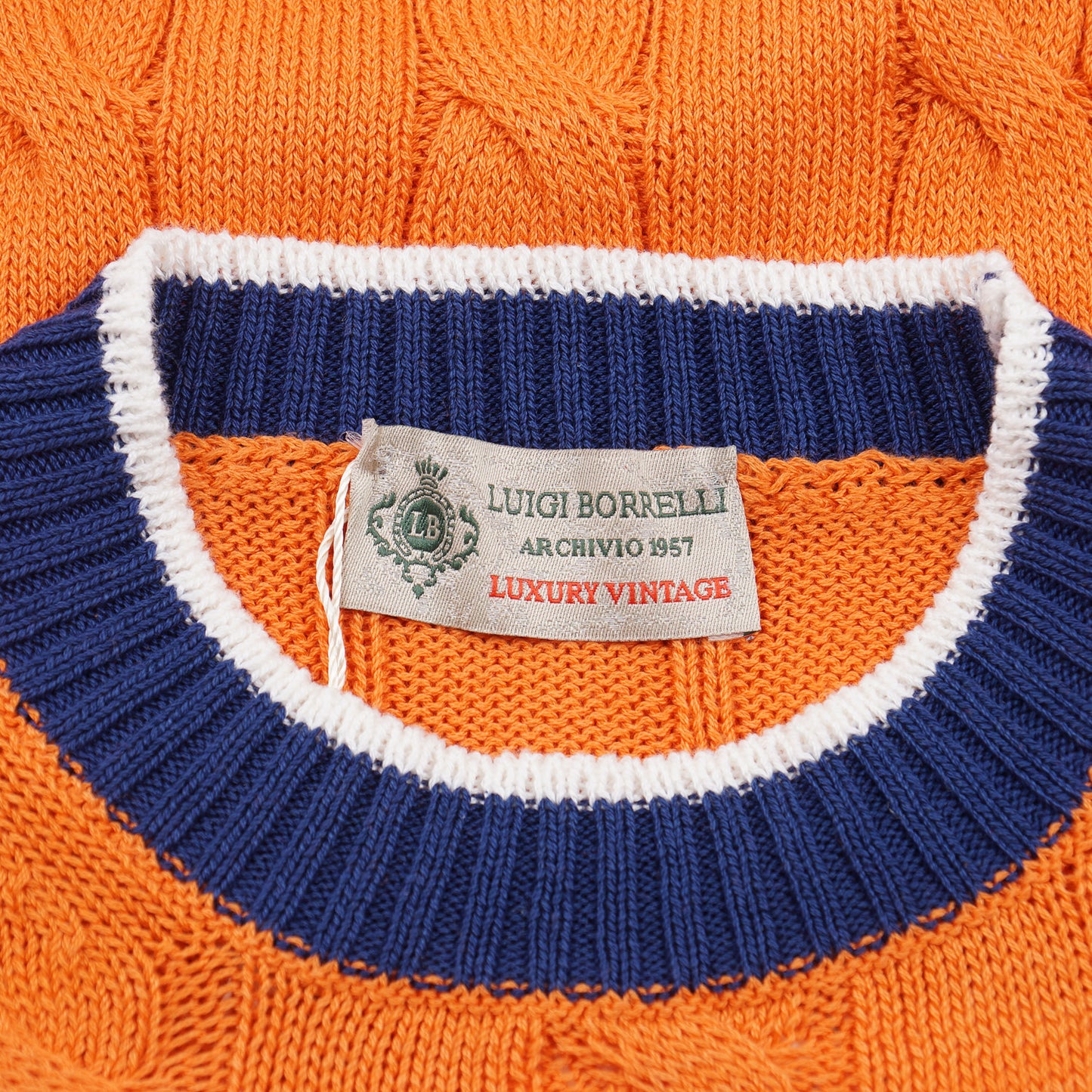 Luigi Borrelli Cable Knit Cotton Sweater - Top Shelf Apparel