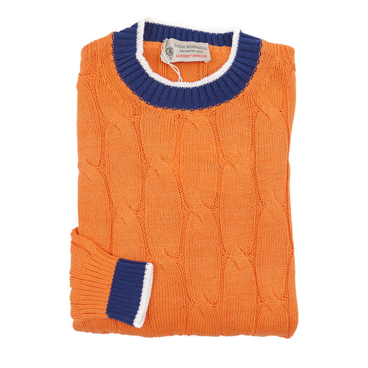 Luigi Borrelli Cable Knit Cotton Sweater - Top Shelf Apparel