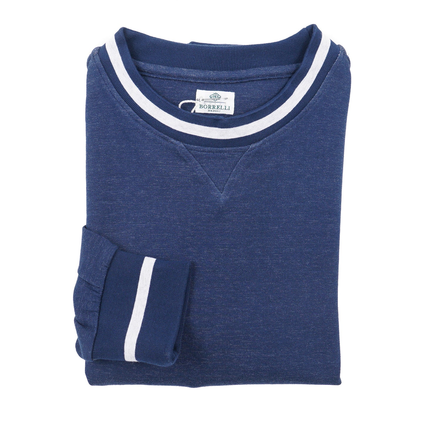 Borrelli Crewneck Cotton Sweatshirt - Top Shelf Apparel