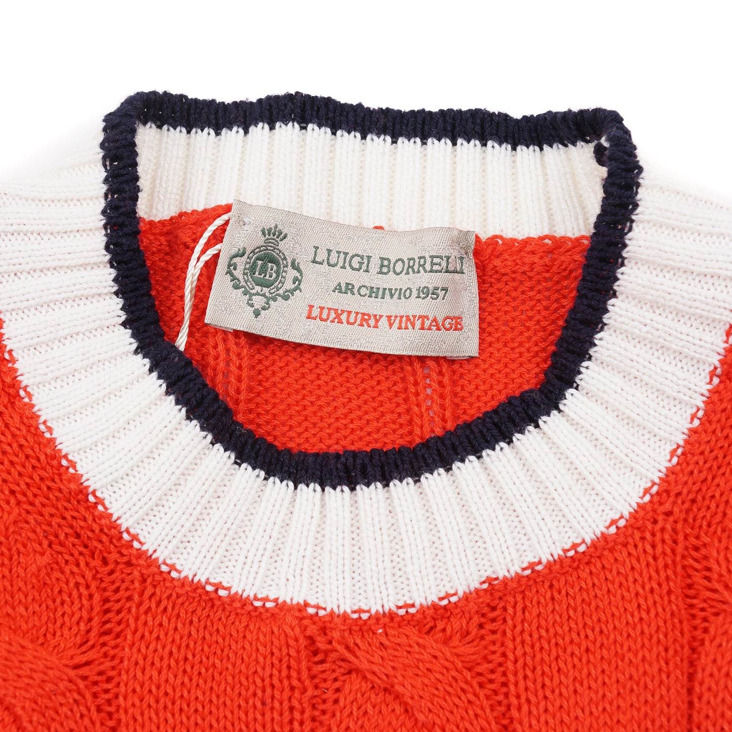 Luigi Borrelli Cable Knit Cotton Sweater - Top Shelf Apparel