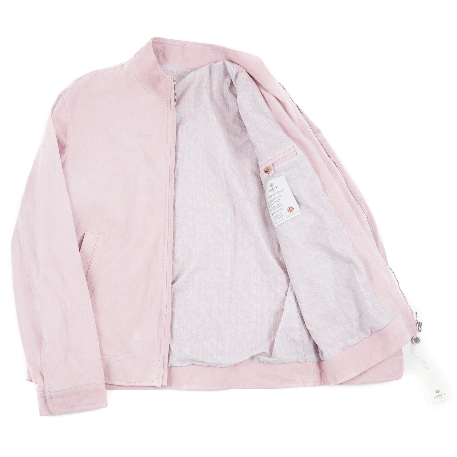 Borrelli Light Pink Suede Jacket - Top Shelf Apparel