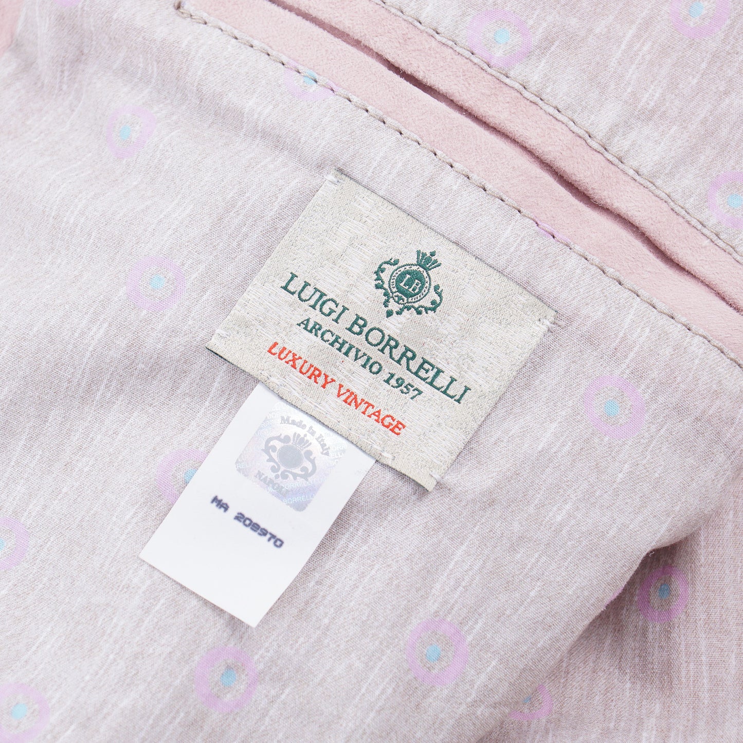 Borrelli Light Pink Suede Jacket - Top Shelf Apparel