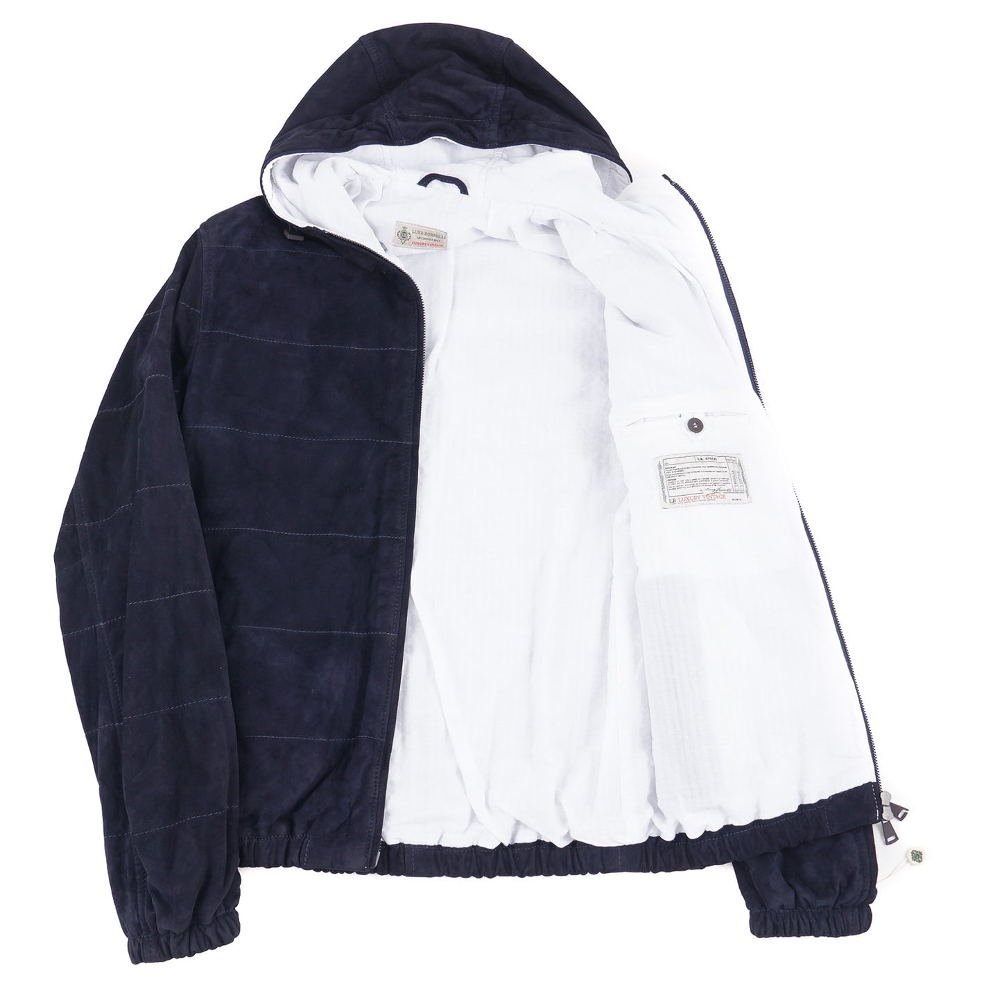 Borrelli Quilted Suede Jacket with Hood - Top Shelf Apparel