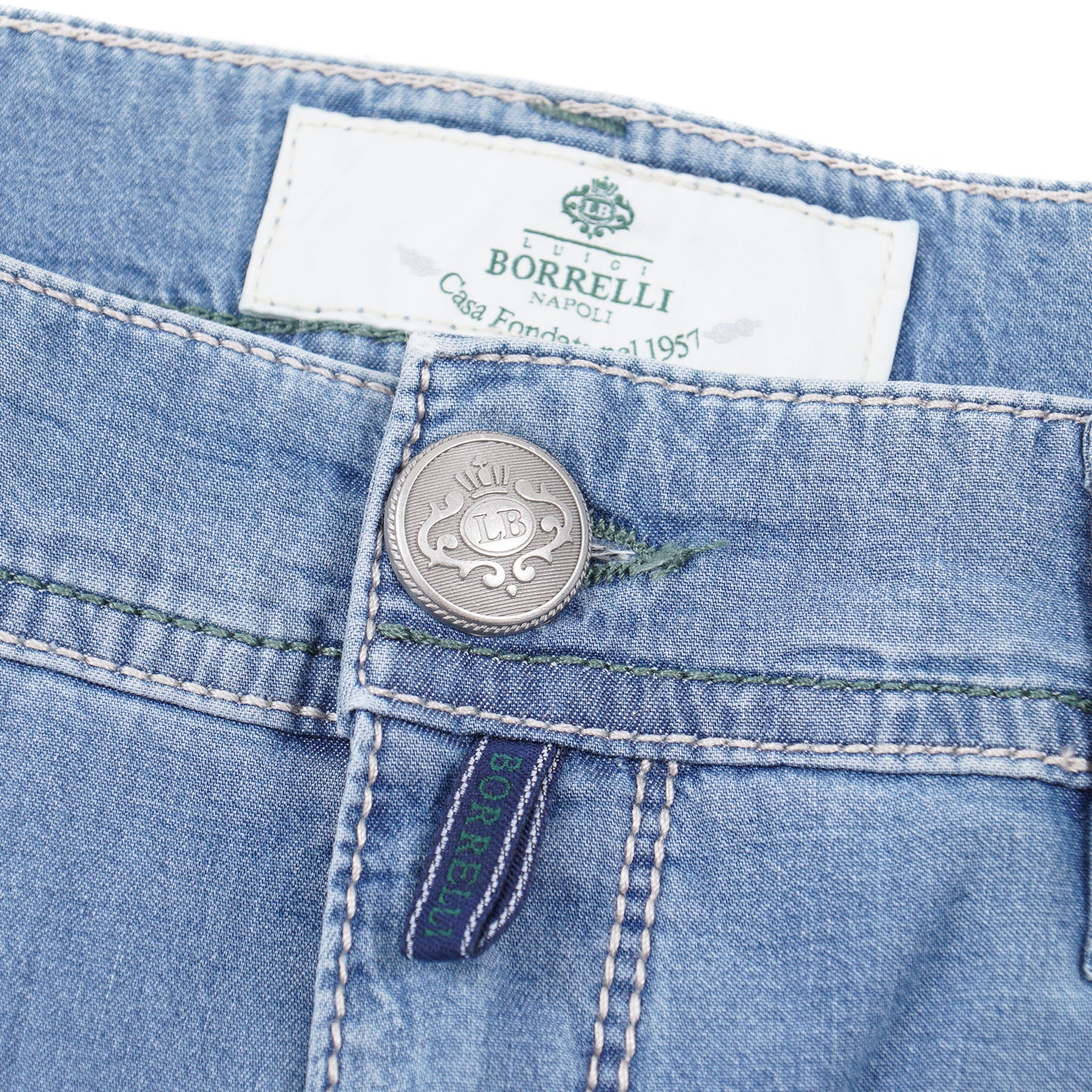Luigi Borrelli Slim-Fit Lightweight Jeans - Top Shelf Apparel
