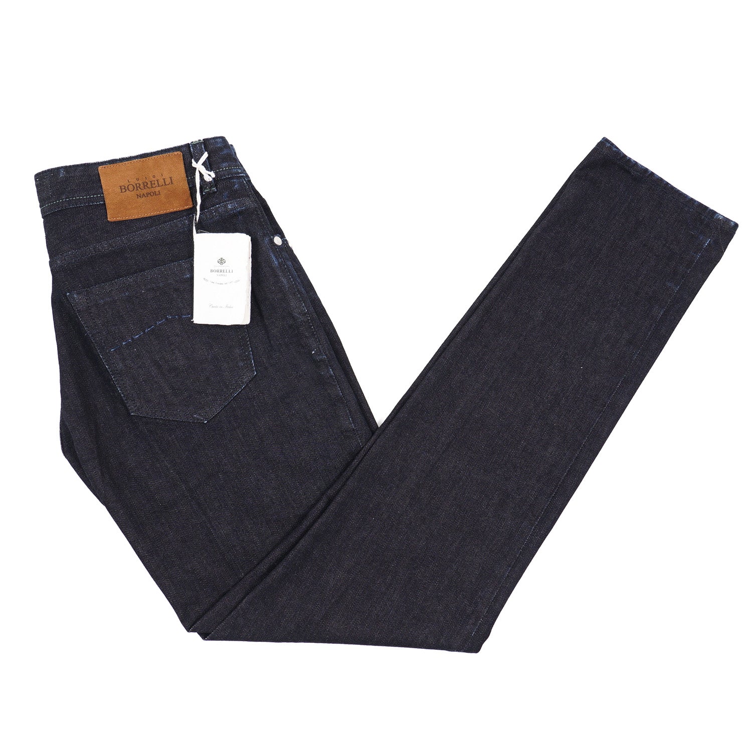 Luigi Borrelli Rinsed Dark Blue Jeans - Top Shelf Apparel