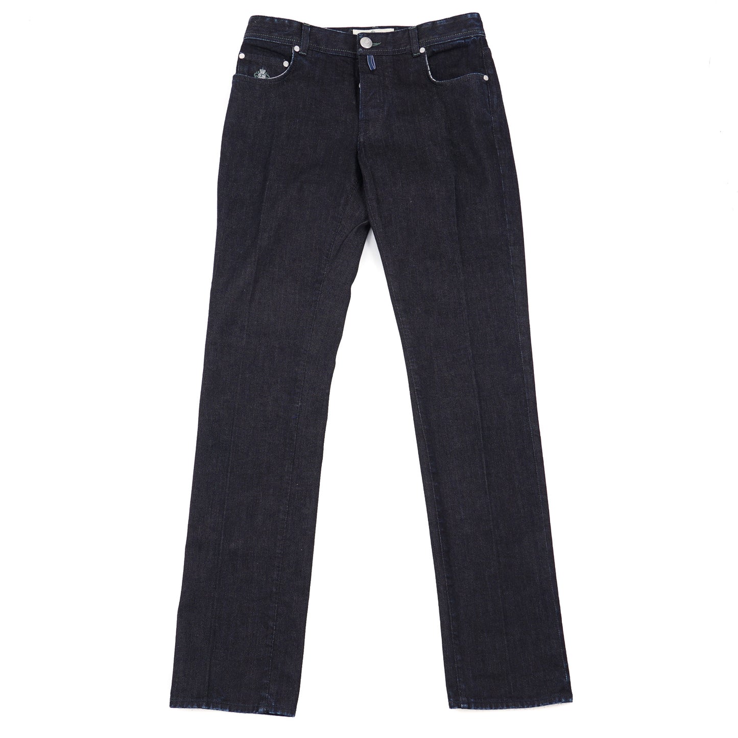 Luigi Borrelli Rinsed Dark Blue Jeans - Top Shelf Apparel