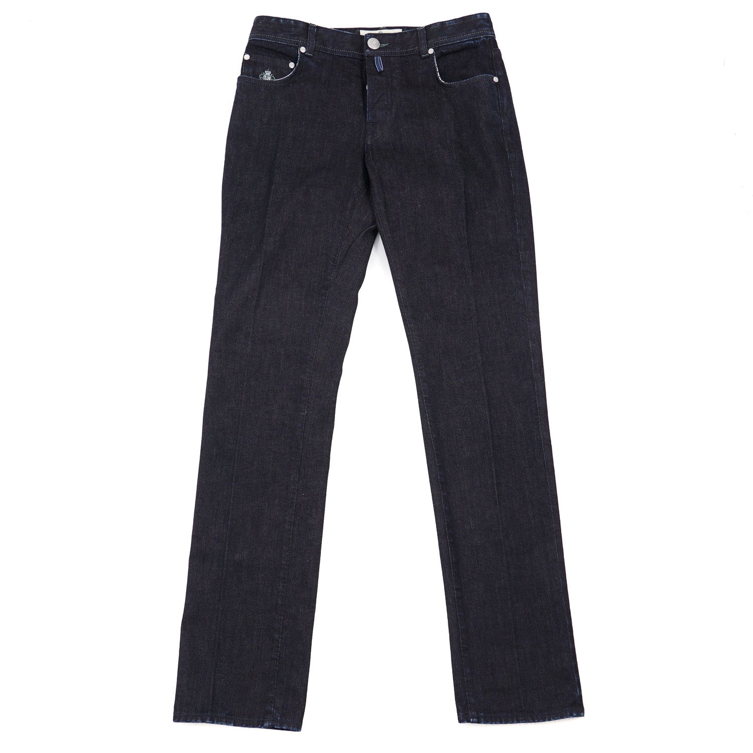 Luigi Borrelli Rinsed Dark Blue Jeans - Top Shelf Apparel
